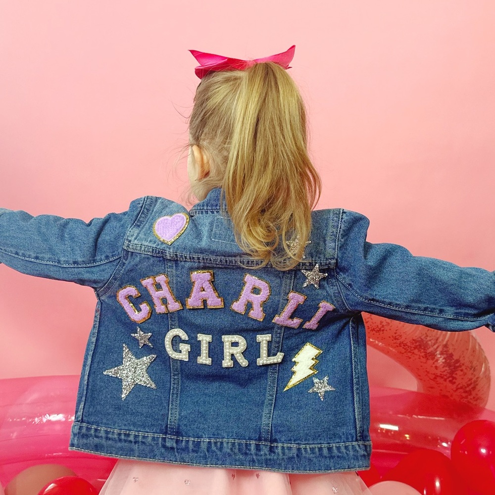 Customized children jean jackets- Shamelesscollection.com